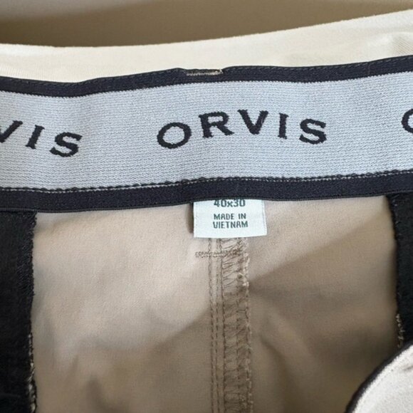 Orvis Pants Mens 40x30Jackson Quick Dry Biege Straight Leg Lightweight Outdoor - Picture 3 of 3